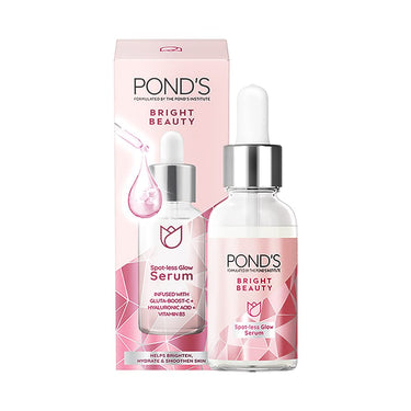 Pond's  Bright Beauty Spot-less Glow Serum, 30ml & POND's Super Light Gel Oil Free Face Moisturizer 73 g, With Hyaluronic Acid & Vitamin E for Fresh Glowing Skin & 24 hr Hydration - Daily Use